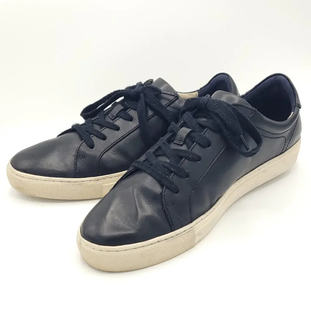 Banana Republic Rich Black Leather Lace Up Shoes Mens Size 9